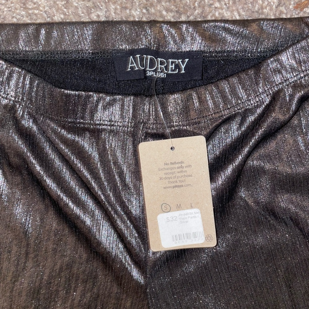 Shimmer Bell Bottom Pants